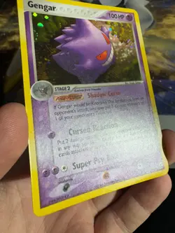 Gengar 5/92 Holo SWIRL EX Legend Maker Pokemon Card - Image 4