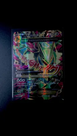 Pokemon TCG M Rayquaza EX Full Art Ultra Rare Card XY Roaring Skies - Image 1