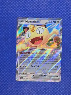 Pokemon Meowth ex Holo POR Card 062/088 Basic HP170 English - Image 1