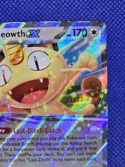 Pokemon Meowth ex Holo POR Card 062/088 Basic HP170 English - Image 4