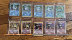 Pokemon Vintage Card Holos Lot 1st Edition Shadowless WOTC Fossil & More - Image 5