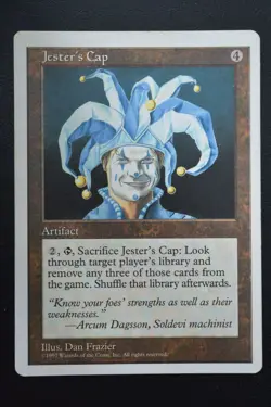 Magic The Gathering MTG JESTER'S CAP Fifth Edition MP Moderately Played - Image 1