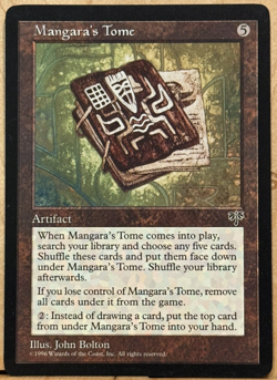 LIMITED EDITION Mirage Vintage MtG Mangara's Tome Unplayed NM - Image 1