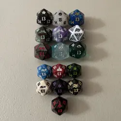 MTG Magic The Gathering D20 Spindown Oversized Dice Lot - Image 1