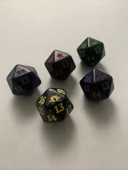 5x - D20 Spindown Life Counter Dice Lot - 2024 Sets - MTG - MH3, WOE, FND, MKM - Image 2