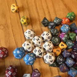 Lot of 30 Magic the Gathering 20 Sided Dice D20 Spindown Life Counter + Extras - Image 5