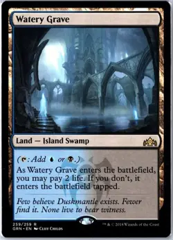 MTG NM: Watery Grave - Guilds of Ravnica (GRN), Land, Regular, English - Image 1