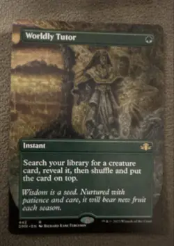 Worldly Tutor (Borderless) Dominaria Remastered Regular - Image 1