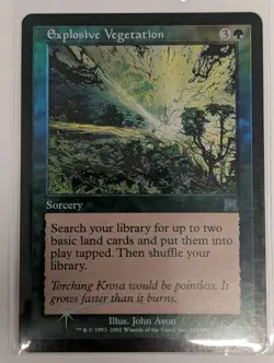 Explosive Vegetation Onslaught Foil - MTG VINTAGE - Image 1
