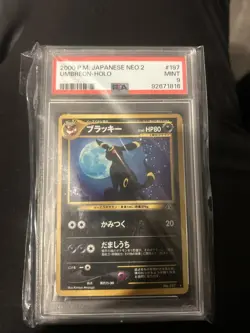 2000 Pokemon Japanese #197 Umbreon Holo Rare PSA 9 Neo 2 Discovery MINT RARE - Image 1