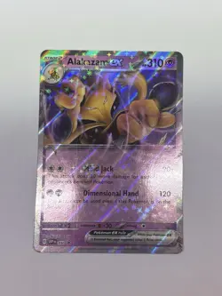 ALAKAZAM ex 050 SVP Scarlet Violet 151 Promo Ultra Rare Pokemon Card Near Mint - Image 1