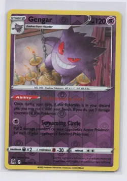 Pokemon TCG Gengar 066/196 Lost Origin Reverse Holo Rare NM - Image 1