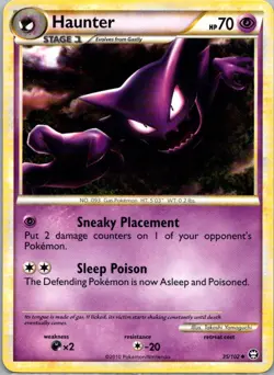 Pokemon TCG Haunter 35/102 HSTriumphant LP - Image 1
