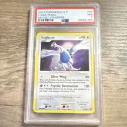Pokemon Lugia 14/132 Secret Wonders Holo Rare PSA 7 2007 English TCG - Image 1