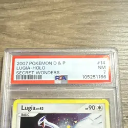 Pokemon Lugia 14/132 Secret Wonders Holo Rare PSA 7 2007 English TCG - Image 2