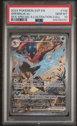 2024 POKEMON SVP EN-SV BLACK STAR PROMO #132 GRENINJA EX PSA 10 - Image 1