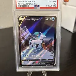 Pokemon Fa/Ir Calyrex V Pokemon Sword & Shield Astral Radiance TG14 NM PSA 10 - Image 2