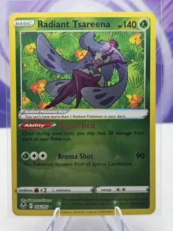 2022 Pokemon Silver Tempest 016/195 Radiant Tsareena NM - Image 1
