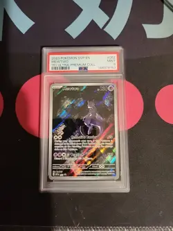 2023 POKEMON SVP EN-SV BLACK STAR PROMO #052 MEWTWO 151 ULTRA-PREMIUM COLL PSA 9 - Image 1