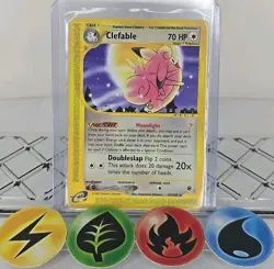 Pokemon TCG Clefable 41/165 Expedition E Card 2002 MP - Image 1