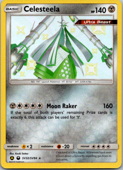 Celesteela Shiny Holo Rare Hidden Fates: Shiny Vault SV32/SV94 NM - Image 1