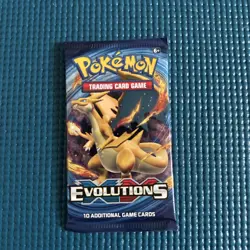 New Factory Sealed Pokemon Booster Pack XY Evolutions In Hand - Image 1