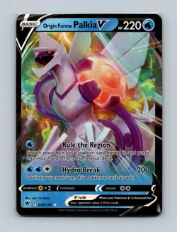 Pokemon 2022 World Championships PALKIA DECK Origin Forme Palkia V 039 - NM - Image 1
