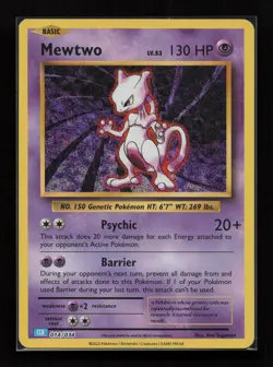 Mewtwo 014/034 holo TCG Classic Blastoise Pokemon Near Mint - Image 1