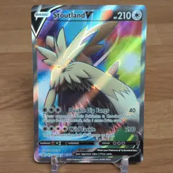 Pokemon Stoutland V Ultra Rare Full Art Holo 157/163 Battle Styles - Image 1