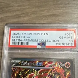 Pokemon Oricorio ex 024 Me: Mega Evolution Promo EX Promo Holo PSA 10 - Image 2