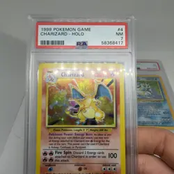 Pokemon Base Set 1999 Holo Charizard, Blastoise, PSA 7 Authenticated! - Image 2