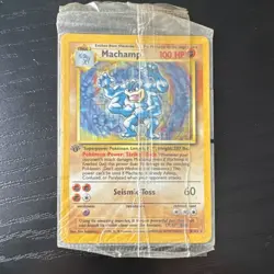 Pokemon TCG Machamp Base Set 8/102 Holo Unlimited Holo Rare 100 HP Sealed - Image 1