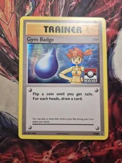 Gym Badge (Misty) - XY204 - 2017 Pokemon League Exclusive - Holo - MP - XY Promo - Image 1