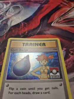 Gym Badge (Misty) - XY204 - 2017 Pokemon League Exclusive - Holo - MP - XY Promo - Image 2