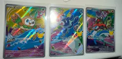 Pokemon TCG: First Partner Illustration Rares - Alola Starters Gen 7 - Image 1