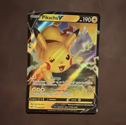 Pokemon TCG Pikachu V 043/185 Vivid Voltage Full Art Ultra Rare Holo 190HP - Image 1