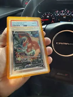 Pokemon Brilliant Stars Charizard V Full Art Ultra Rare 154/172 PSA 10 - Image 1