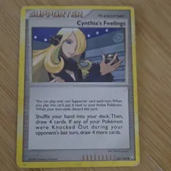 Pokemon Cynthia's Feelings Trainer-Supporter Cosmos Holo 131/146 Legends Awaken… - Image 2