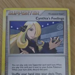 Pokemon Cynthia's Feelings Trainer-Supporter Cosmos Holo 131/146 Legends Awaken… - Image 3