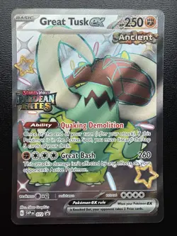 FREE SHIPPING Pokemon: Great Tusk EX 072 Scarlet & Violet Promo - Image 1