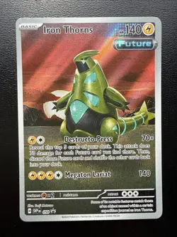 FREE SHIPPING Iron Thorns 098 Pokemon TCG Scarlet & Violet Black Star Promo 2024 - Image 1