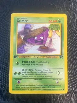Grimer 57/82 1st Edition NM Pokemon TCG Team Rocket WOTC - BANNED - FREE SHIP !! - Image 1