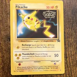 🔥Pikachu #4 Black Star Promo 1999 Pokemon The First Movie🔥 - Image 2