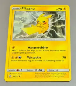 Pikachu # 66/236 Common Welten im Wandel 2019 Sonne & Mond 12 Pokemon DE Mint - Image 1