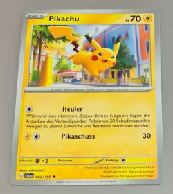 Pikachu # 062/193 Common Entwicklungen in Paldea 2023 Pokemon Deutsch Mint - Image 1