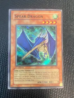 Yugioh: Spear Dragon - LOD-035 - Super Rare - 1st Edition - NM - FREE SHIPPING ! - Image 1