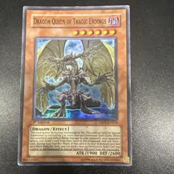 Yu-Gi-Oh! First Edition Super Rare Dragon Queen of Tragic Endings ABPF-EN014 - Image 1