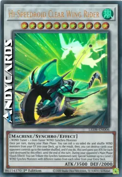 HI-SPEEDROID CLEAR WING RIDER • Ultra R • LED8 EN006 • 1Ed • YUGIOH! • ANDYCARDS - Image 1