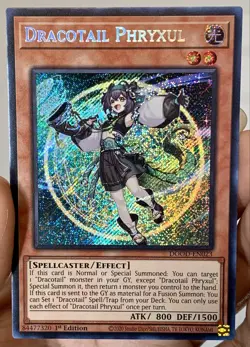 Yugioh Dracotail Phryxul DOOD-EN023 Secret Rare 1st Ed LP w/Tracking - Image 1