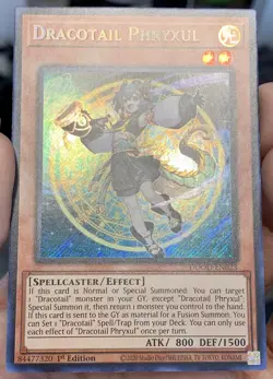 Yugioh Dracotail Phryxul DOOD-EN023 Secret Rare 1st Ed LP w/Tracking - Image 5